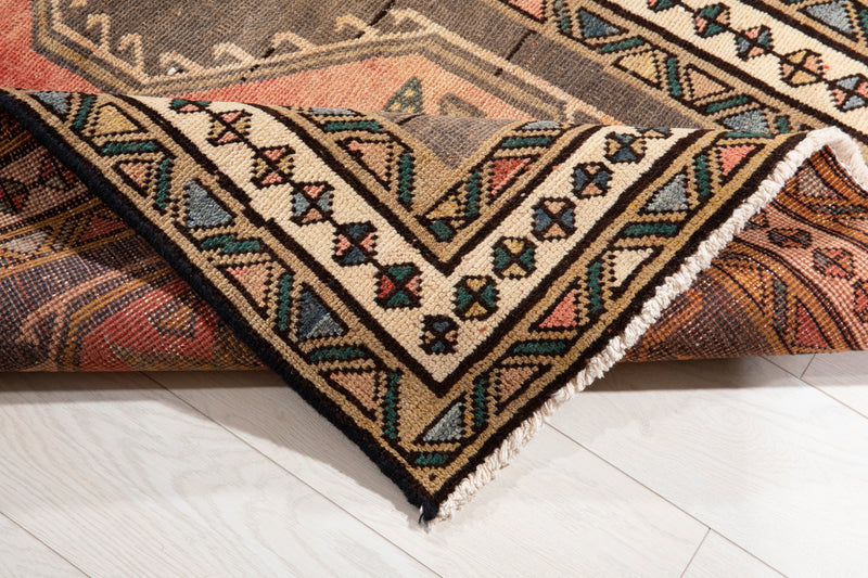 9' 4" x 3' 3" Excellent Hand-Knotted Vintage Tribal Runner Rug - Yasi & Fara 