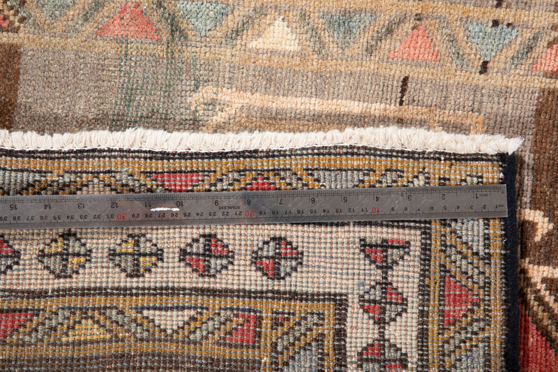 9' 4" x 3' 3" Excellent Hand-Knotted Vintage Tribal Runner Rug - Yasi & Fara 