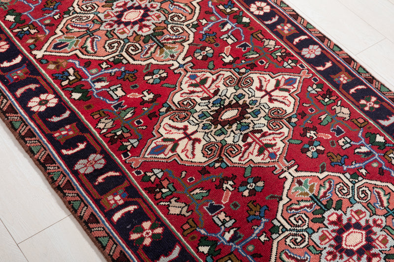 9' 6" x 3' 3" Excellent Hand-Knotted Vintage Tribal Runner Rug - Yasi & Fara 