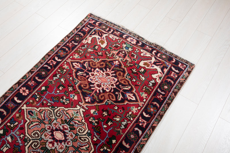 9' 6" x 3' 3" Excellent Hand-Knotted Vintage Tribal Runner Rug - Yasi & Fara 