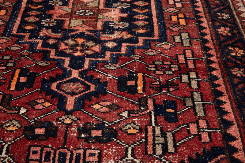 10' 1" x 3' 7" Excellent Hand-Knotted Vintage Tribal Runner Rug - Yasi & Fara 