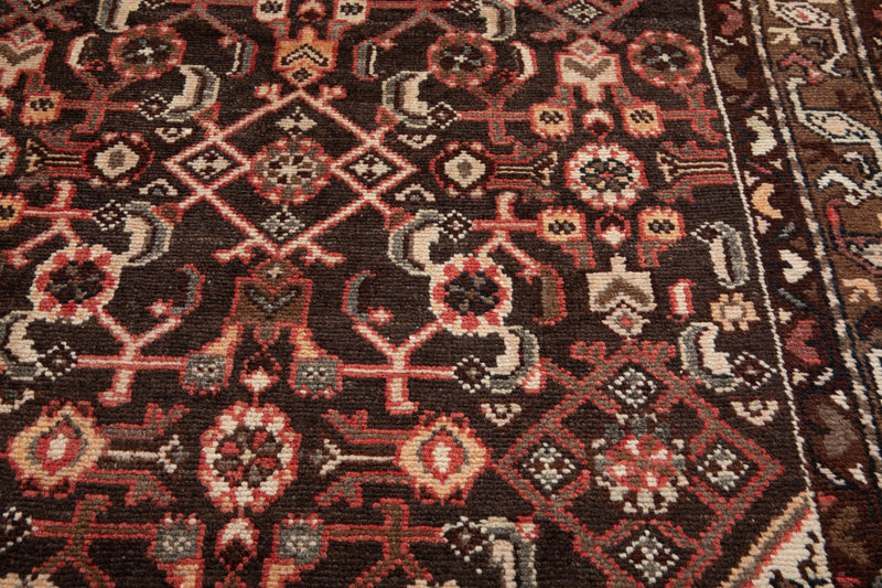 10' 3" x 3' 7" Excellent Hand-Knotted Vintage Tribal Runner Rug - Yasi & Fara 