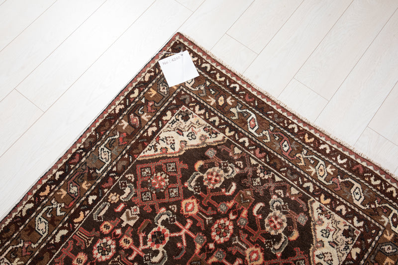 10' 3" x 3' 7" Excellent Hand-Knotted Vintage Tribal Runner Rug - Yasi & Fara 