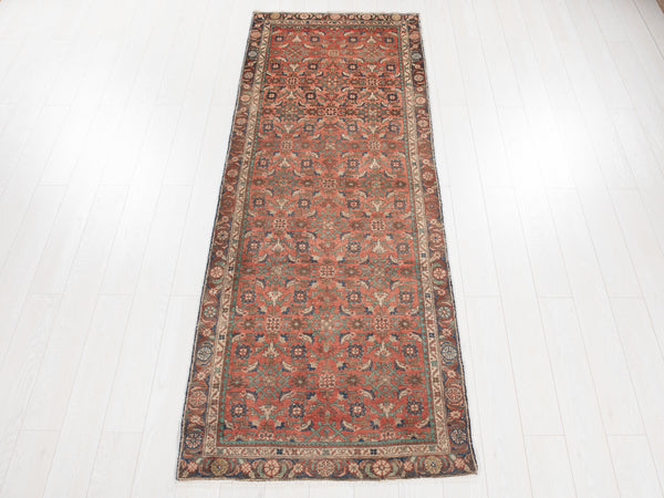 9' 4" x 3' 3" Excellent Hand-Knotted Vintage Tribal Runner Rug - Yasi & Fara 
