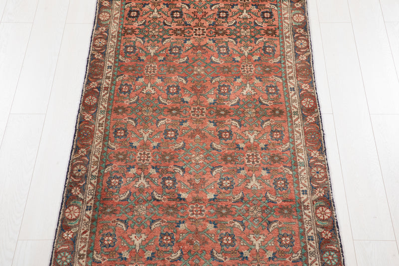 9' 4" x 3' 3" Excellent Hand-Knotted Vintage Tribal Runner Rug - Yasi & Fara 