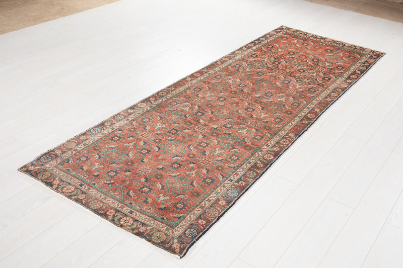 9' 4" x 3' 3" Excellent Hand-Knotted Vintage Tribal Runner Rug - Yasi & Fara 