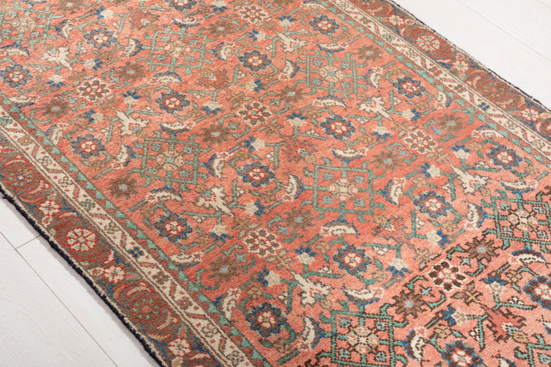 9' 4" x 3' 3" Excellent Hand-Knotted Vintage Tribal Runner Rug - Yasi & Fara 