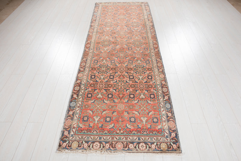9' 4" x 3' 3" Excellent Hand-Knotted Vintage Tribal Runner Rug - Yasi & Fara 