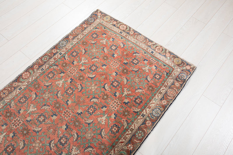 9' 4" x 3' 3" Excellent Hand-Knotted Vintage Tribal Runner Rug - Yasi & Fara 