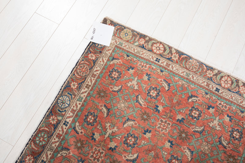 9' 4" x 3' 3" Excellent Hand-Knotted Vintage Tribal Runner Rug - Yasi & Fara 