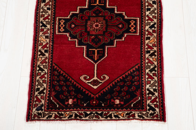 9' 10" x 2' 9" Excellent Hand-Knotted Vintage Tribal Runner Rug - Yasi & Fara 
