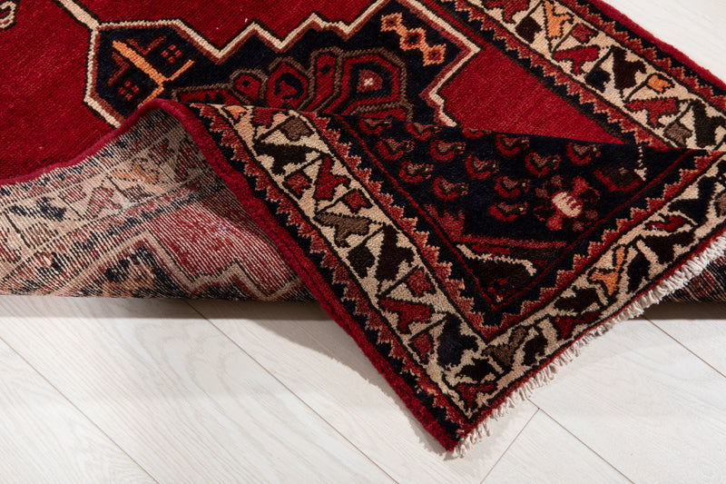 9' 10" x 2' 9" Excellent Hand-Knotted Vintage Tribal Runner Rug - Yasi & Fara 