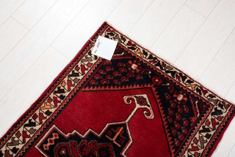 9' 10" x 2' 9" Excellent Hand-Knotted Vintage Tribal Runner Rug - Yasi & Fara 