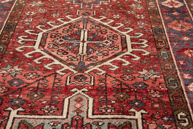 10' 7" x 3' 6" Excellent Hand-Knotted Vintage Tribal Runner Rug - Yasi & Fara 