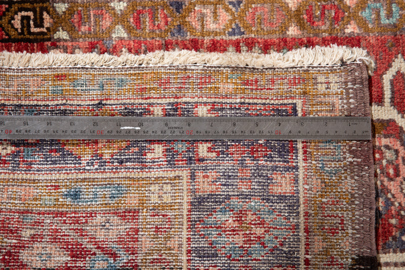 10' 7" x 3' 6" Excellent Hand-Knotted Vintage Tribal Runner Rug - Yasi & Fara 