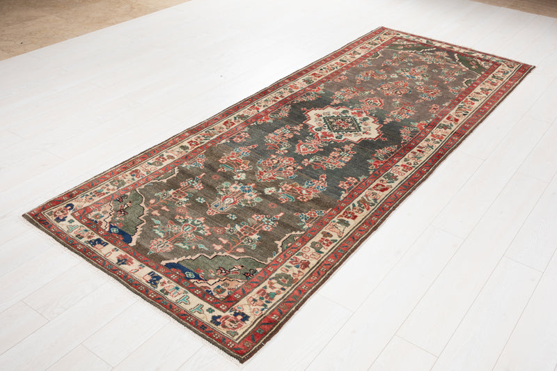 9' 7" x 3' 7" Excellent Hand-Knotted Vintage Tribal Runner Rug - Yasi & Fara 