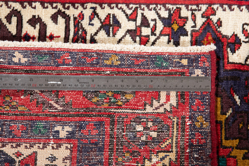 10' 11" x 3' 5" Excellent Hand-Knotted Vintage Tribal Runner Rug - Yasi & Fara 