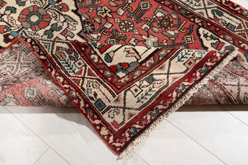 12' 7" x 3' 4" Excellent Hand-Knotted Vintage Tribal Runner Rug - Yasi & Fara 