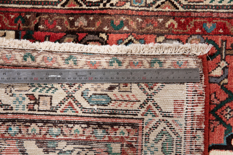 12' 7" x 3' 4" Excellent Hand-Knotted Vintage Tribal Runner Rug - Yasi & Fara 