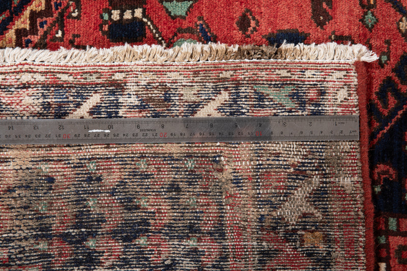 9' 8" x 3' 4" Excellent Hand-Knotted Vintage Tribal Runner Rug