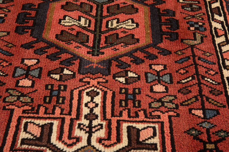 9' 10" x 3' 1" Excellent Hand-Knotted Vintage Tribal Runner Rug