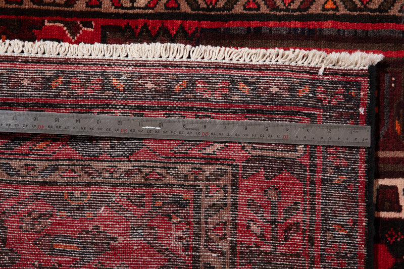 9' 9" x 3' 5" Excellent Hand-Knotted Vintage Tribal Runner Rug