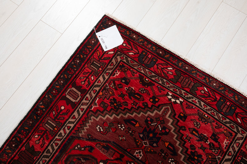 9' 9" x 3' 5" Excellent Hand-Knotted Vintage Tribal Runner Rug