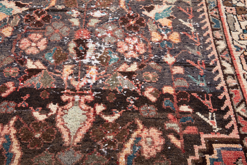 9' 2" x 2' 11" Excellent Hand-Knotted Antique Distressed Tribal Runner Rug