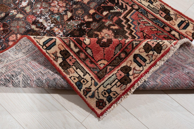 9' 2" x 2' 11" Excellent Hand-Knotted Antique Distressed Tribal Runner Rug