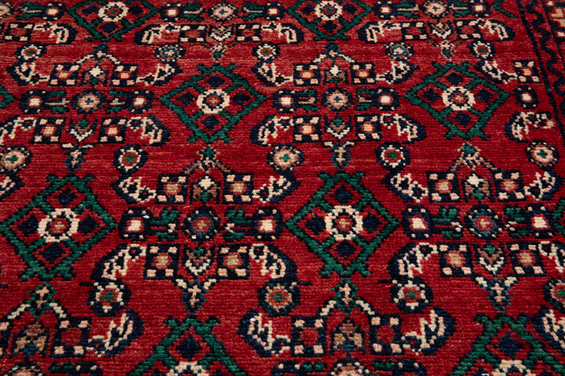 12' 10" x 3' 3" Excellent Hand-Knotted Vintage Tribal Runner Rug