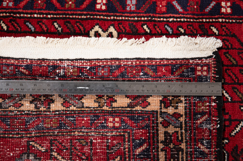 11' 3" x 3' 1" Excellent Hand-Knotted Vintage Tribal Runner Rug - Yasi & Fara 
