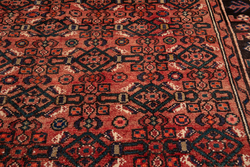 10' 6" x 3' 11" Excellent Hand-Knotted Vintage Tribal Runner Rug - Yasi & Fara 