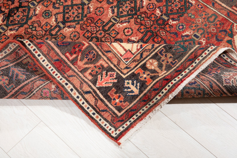 10' 6" x 3' 11" Excellent Hand-Knotted Vintage Tribal Runner Rug - Yasi & Fara 