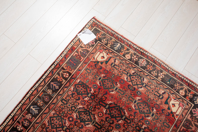 10' 6" x 3' 11" Excellent Hand-Knotted Vintage Tribal Runner Rug - Yasi & Fara 