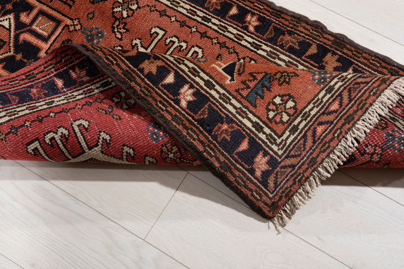 12' 5" x 2' 6" Excellent Hand-Knotted Vintage Tribal Runner Rug - Yasi & Fara 