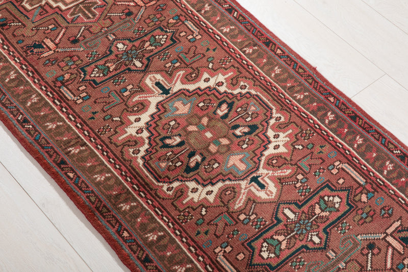 10' 9" x 2' 3" Excellent Hand-Knotted Vintage Tribal Runner Rug - Yasi & Fara 
