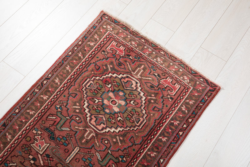 10' 9" x 2' 3" Excellent Hand-Knotted Vintage Tribal Runner Rug - Yasi & Fara 