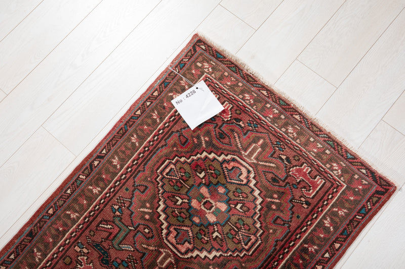 10' 9" x 2' 3" Excellent Hand-Knotted Vintage Tribal Runner Rug - Yasi & Fara 