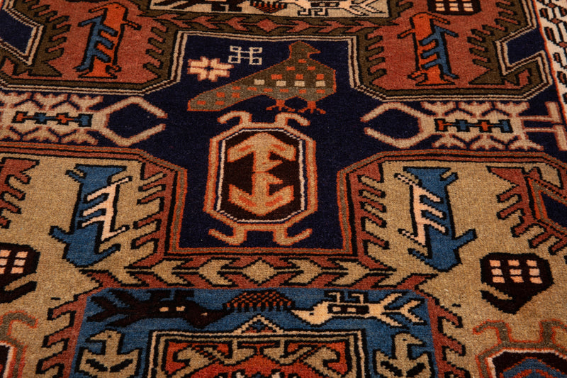 10' 7" x 2' 7" Excellent Hand-Knotted Vintage Collectible Tribal Runner Rug - Yasi & Fara 