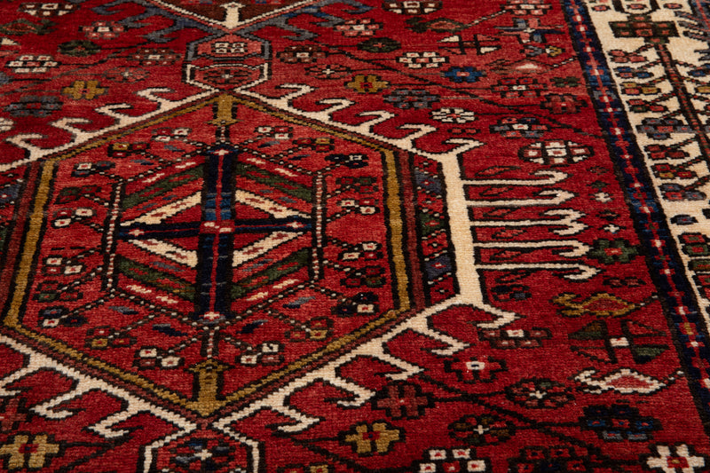 14' 5" x 3' 11" Excellent Hand-Knotted Vintage Collectible Tribal Runner Rug - Yasi & Fara 