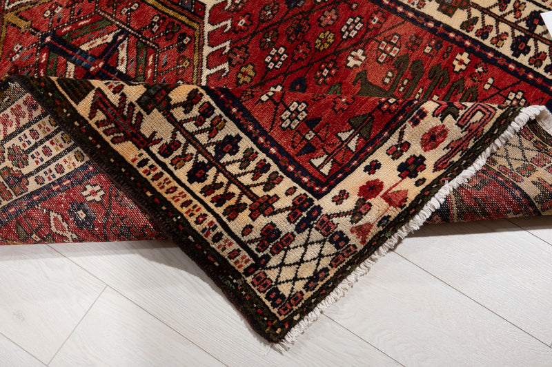 14' 5" x 3' 11" Excellent Hand-Knotted Vintage Collectible Tribal Runner Rug - Yasi & Fara 