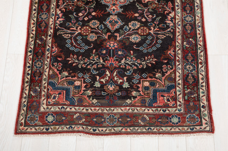 9'3" x 3'6" Excellent Hand-Knotted Vintage Tribal Runner Rug - Yasi & Fara 