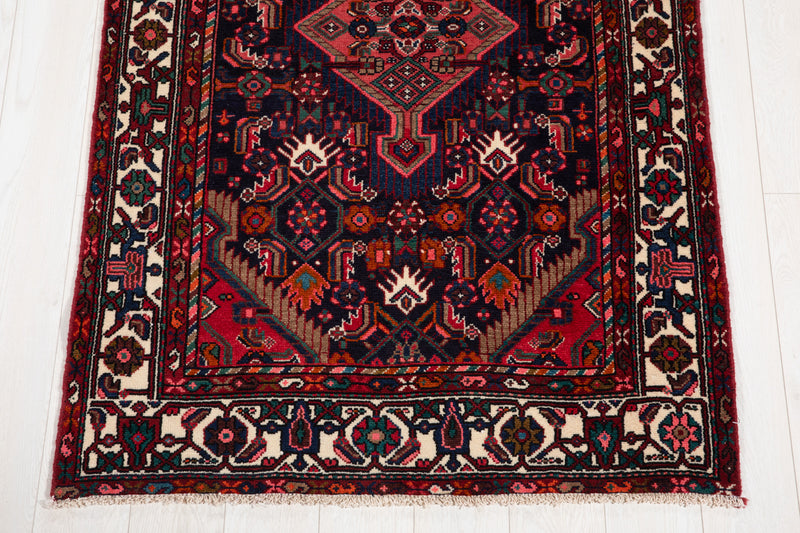 10' 2" x 3' 6" Excellent Hand-Knotted Vintage Tribal Runner Rug - Yasi & Fara 
