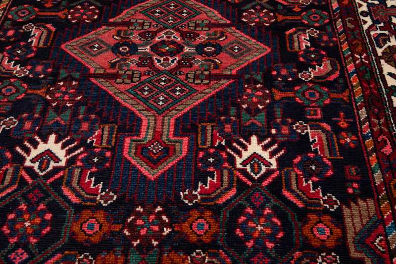 10' 2" x 3' 6" Excellent Hand-Knotted Vintage Tribal Runner Rug - Yasi & Fara 