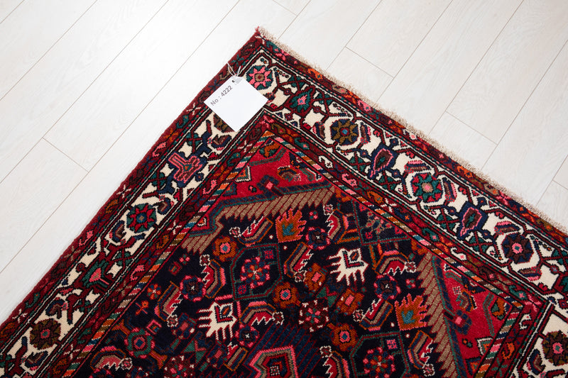 10' 2" x 3' 6" Excellent Hand-Knotted Vintage Tribal Runner Rug - Yasi & Fara 