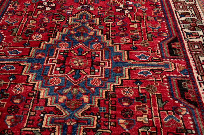 13' 6" x 3' 8" Excellent Hand-Knotted Vintage Tribal Runner Rug - Yasi & Fara 