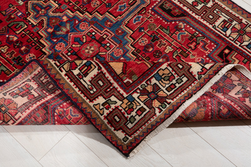 13' 6" x 3' 8" Excellent Hand-Knotted Vintage Tribal Runner Rug - Yasi & Fara 