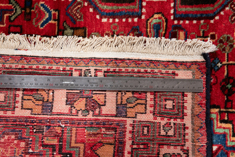 13' 6" x 3' 8" Excellent Hand-Knotted Vintage Tribal Runner Rug - Yasi & Fara 