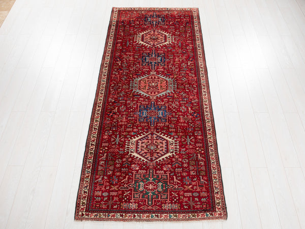 9'4" x 3'9" Excellent Hand-Knotted Vintage Collectible Tribal Runner Rug - Yasi & Fara 