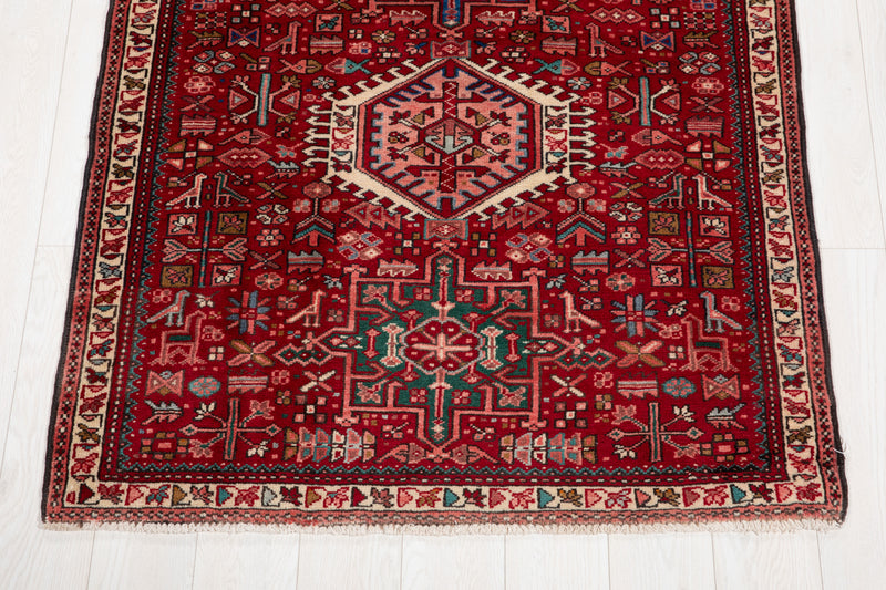 9'4" x 3'9" Excellent Hand-Knotted Vintage Collectible Tribal Runner Rug - Yasi & Fara 